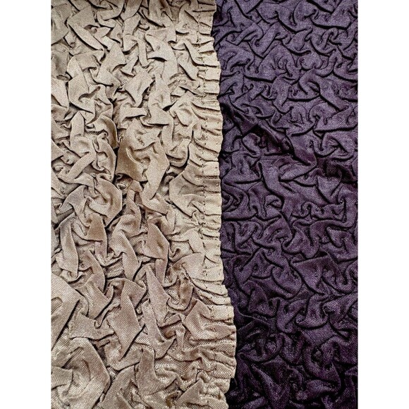 Reversible Vintage 90s Crinkle Jacket Women XLarge Black Green Coat Button Retro - Picture 2 of 12